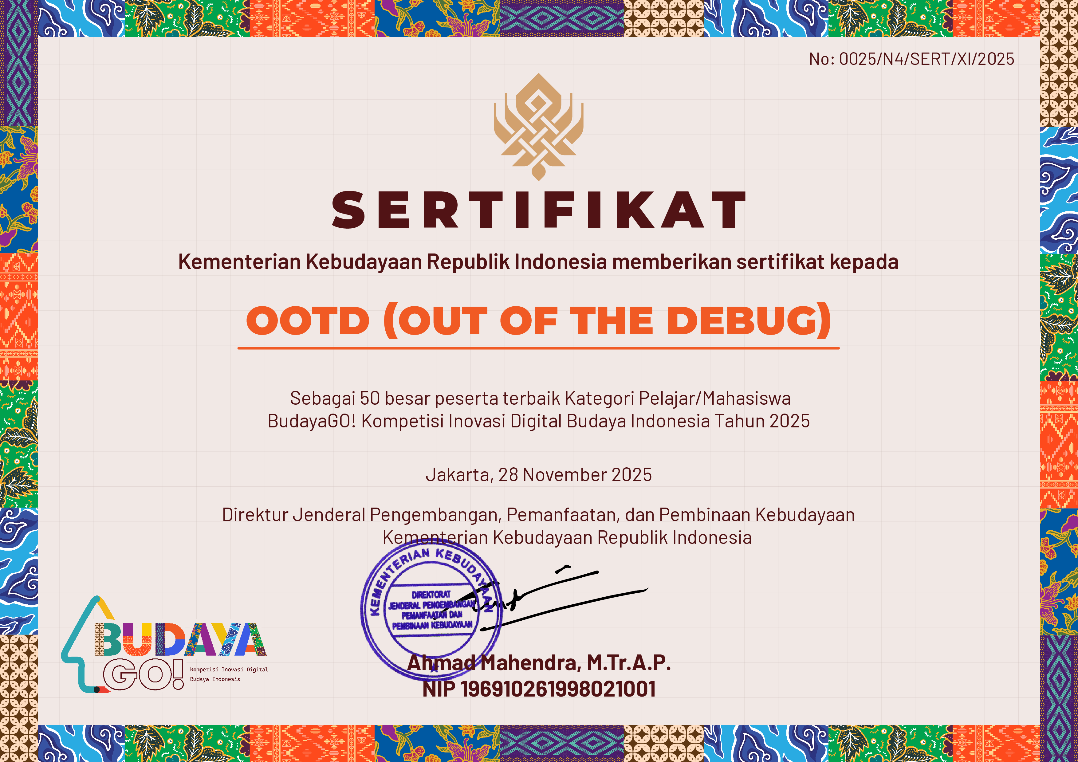 BudayaGO! Kompetisi Inovasi Digital